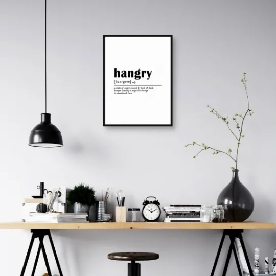 Kirkland's Home Hangry Definition Canvas Art Print- Wall Quotes & Signs
