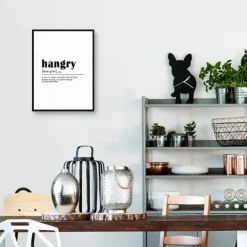 Kirkland's Home Hangry Definition Canvas Art Print- Wall Quotes & Signs