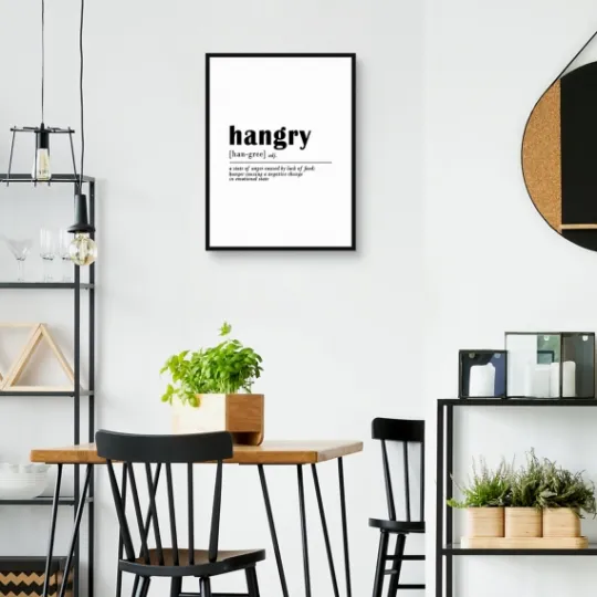 Kirkland's Home Hangry Definition Canvas Art Print- Wall Quotes & Signs