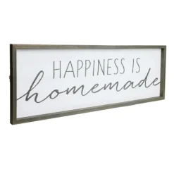 Kirkland's Home Happiness Is Homemade Wood Framed Plaque- Wall Quotes & Signs