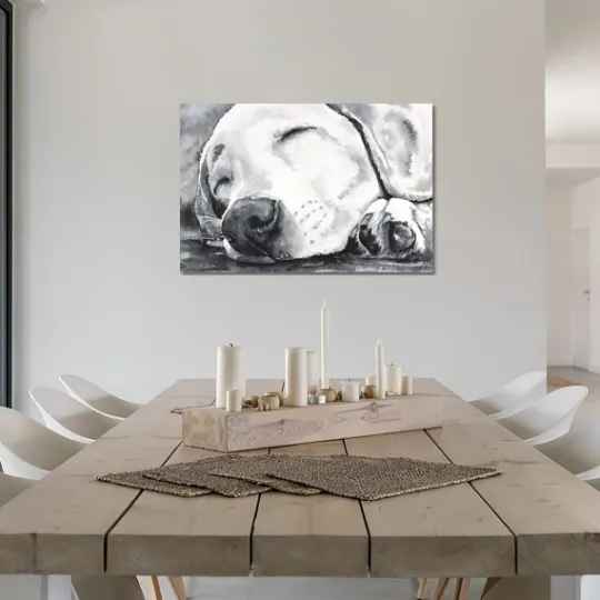 Kirkland's Home Happy Dreams Dog Giclee Canvas Art Print, 40X26- Canvas Art
