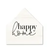 Kirkland's Home Happy Home House Shaped Canvas Art Print- Wall Quotes & Signs