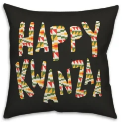 Kirkland's Home Happy Kwanza Decorative Throw Pillow- Wall Plaques