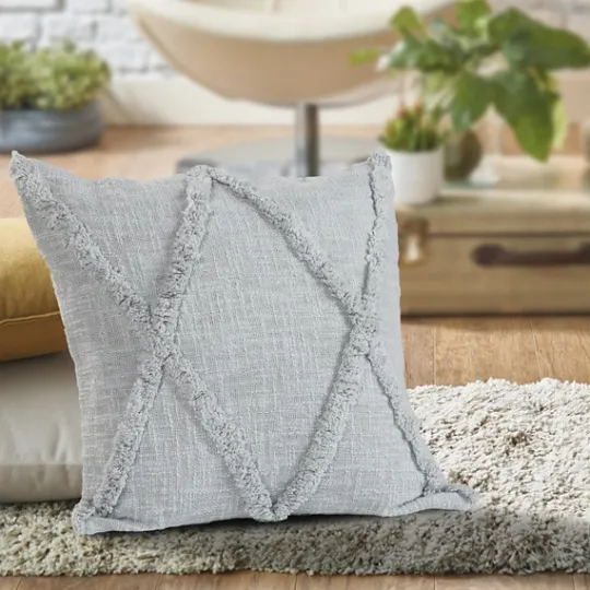 Kirkland's Home Harbor Tufted Diamond Pillow, 18 In.- Pillows