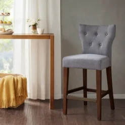 Kirkland's Home Harrison Tufted Counter Stool- Bar Stools & Counter Height Stools