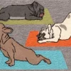 Kirkland's Home Hatha Pups Outdoor Mat- Doormats