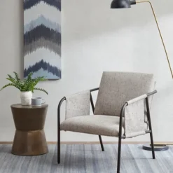 Kirkland's Home Heathered Exposed Frame Accent Chair- Accent Chairs