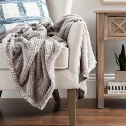 Kirkland's Home Heavenly Plush Bubble Throw- Blankets & Throws