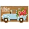 Kirkland's Home Hello Spring Flower Truck Coir Doormat- Doormats