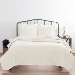 Kirkland's Home Herringbone Quilted 3-Pc. King Coverlet Set- Bedspreads & Coverlets