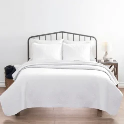 Kirkland's Home Herringbone Quilted 3-Pc. Queen Coverlet Set- Bedspreads & Coverlets