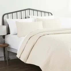 Kirkland's Home Herringbone Quilted 3-Pc. Queen Coverlet Set- Bedspreads & Coverlets