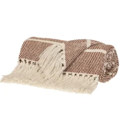 Kirkland's Home Herringbone Striped Throw- Blankets & Throws