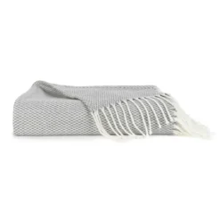 Kirkland's Home Herringbone Throw With Fringe- Blankets & Throws