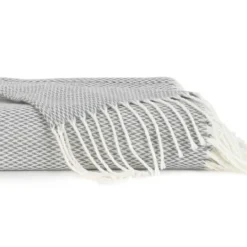 Kirkland's Home Herringbone Throw With Fringe- Blankets & Throws
