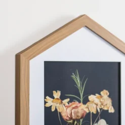 Kirkland's Home Hexagon Floral Framed Art Prints, Set Of 2- Framed Art