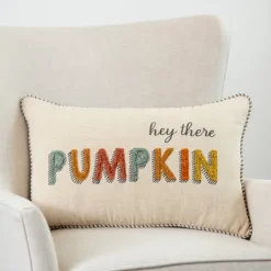 Kirkland's Home Hey There Pumpkin Lumbar Pillow- Pillows