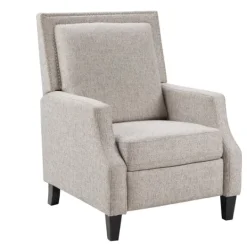 Kirkland's Home High Back Nail Head Trim Upholstered Recliner- Accent Chairs