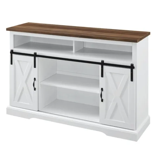 Kirkland's Home Highboy Sliding Barn Door Media Cabinet- Tv Stands & Media Consoles