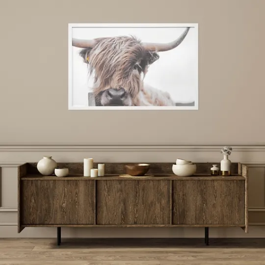 Kirkland's Home Highland Cow Framed Art Print- Framed Art