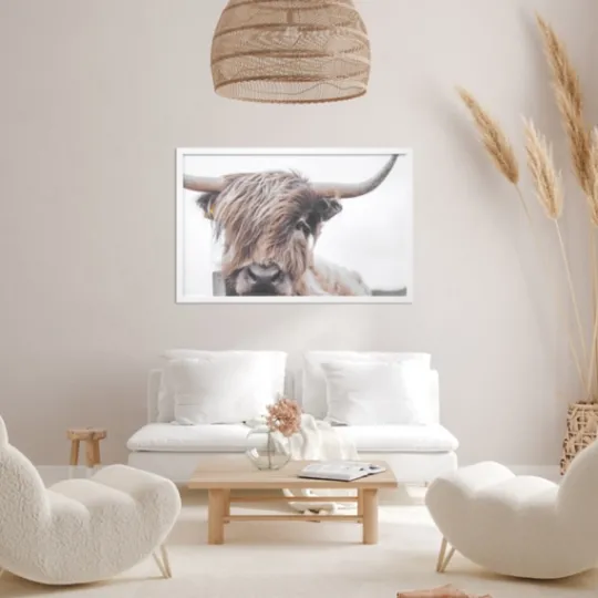 Kirkland's Home Highland Cow Framed Art Print- Framed Art
