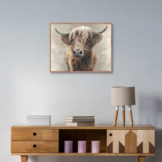 Kirkland's Home Highland Portrait Framed Canvas Art Print- Framed Art