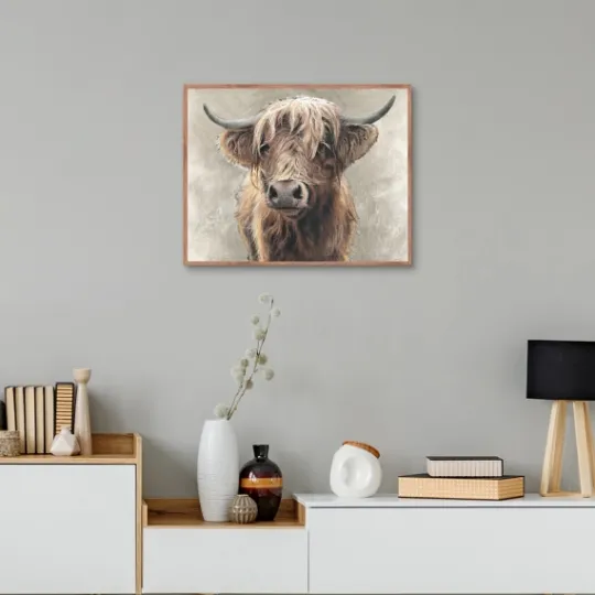 Kirkland's Home Highland Portrait Framed Canvas Art Print- Framed Art