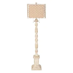 Kirkland's Home Holcomb White Floor Lamp- Floor Lamps