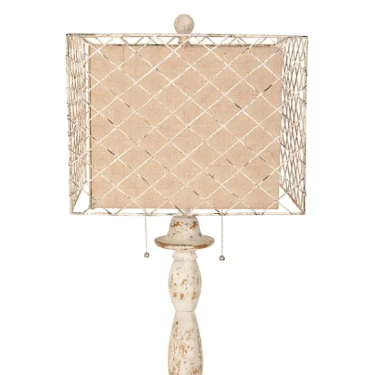 Kirkland's Home Holcomb White Floor Lamp- Floor Lamps