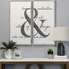 Kirkland's Home Home Is The Story Framed Wall Plaques, Set Of 2- Wall Quotes & Signs
