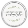 Kirkland's Home Home Is Wonderful Round Framed Plaque- Wall Quotes & Signs