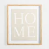 Kirkland's Home Home Linen Framed Wall Plaque- Wall Quotes & Signs