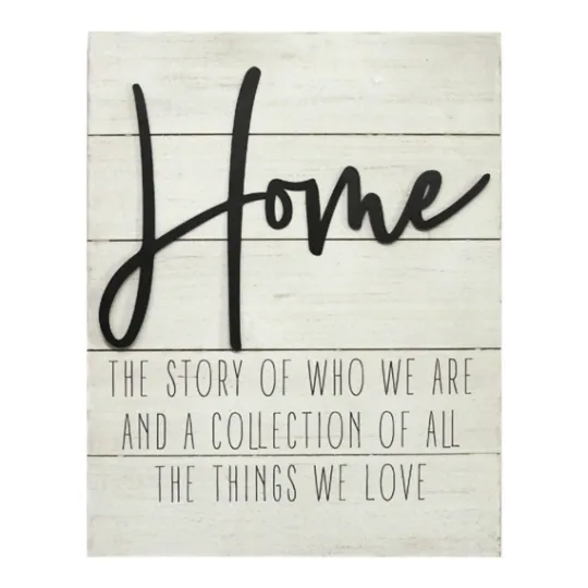 Kirkland's Home Home Metal On Shiplap Wall Plaque- Wall Quotes & Signs