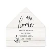 Kirkland's Home Home Where Family Gathers House Shaped Canvas- Wall Quotes & Signs
