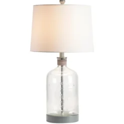 Kirkland's Home Homegrown Gray Glass Jar Table Lamp- Table Lamps