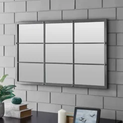 Kirkland's Home Homestead Manor Windowpane Mirror- Decorative Mirrors