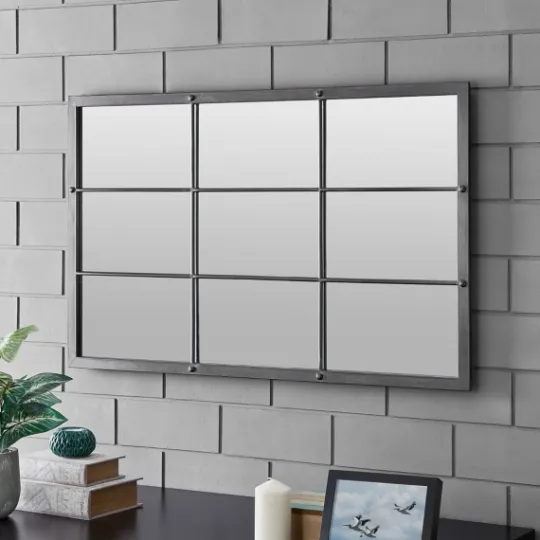 Kirkland's Home Homestead Manor Windowpane Mirror- Decorative Mirrors