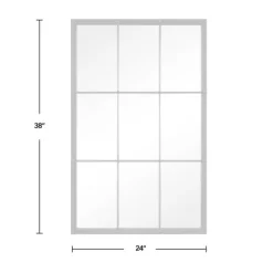 Kirkland's Home Homestead Manor Windowpane Mirror- Decorative Mirrors