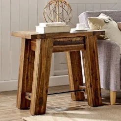 Kirkland's Home Honey Acacia Rustic Accent Table- Accent & End Tables