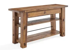 Kirkland's Home Honey Acacia Rustic Console Table- Console Tables