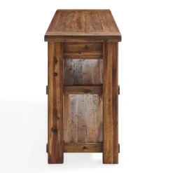 Kirkland's Home Honey Acacia Rustic Console Table- Console Tables