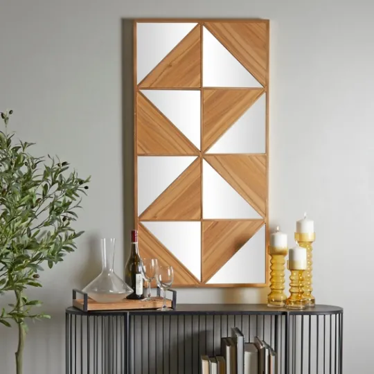 Kirkland's Home Honey Geometric Mirror Rec Gle Wall Plaque- Wall Quotes & Signs