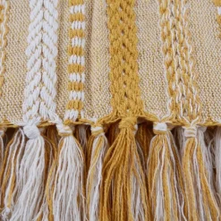 Kirkland's Home Honey Gold Braided Fringe Throw- Blankets & Throws