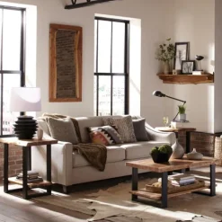 Kirkland's Home Honey Live Edge 3-Pc. Coffee And Accent Table Set- Coffee Tables
