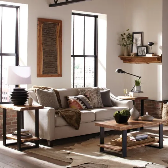 Kirkland's Home Honey Live Edge 3-Pc. Coffee And Accent Table Set- Coffee Tables