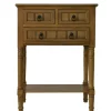 Kirkland's Home Honey Pine 3-Drawer Console Table- Console Tables