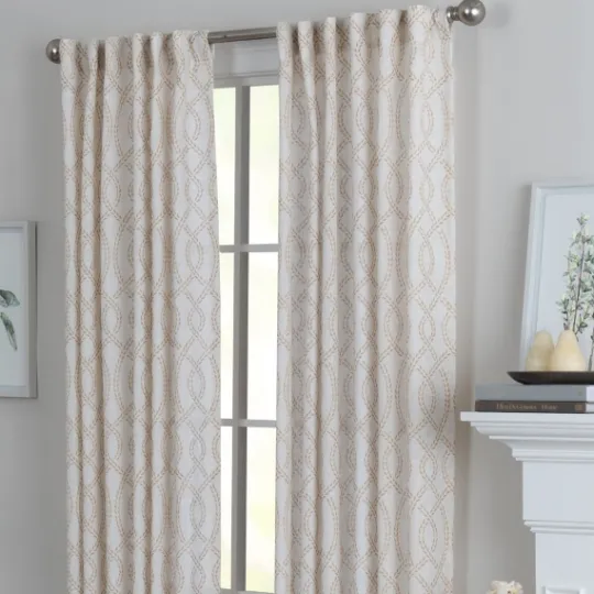 Kirkland's Home Honey Trellis Woven Single Curtain Panel, 84 In.- Curtains & Drapes