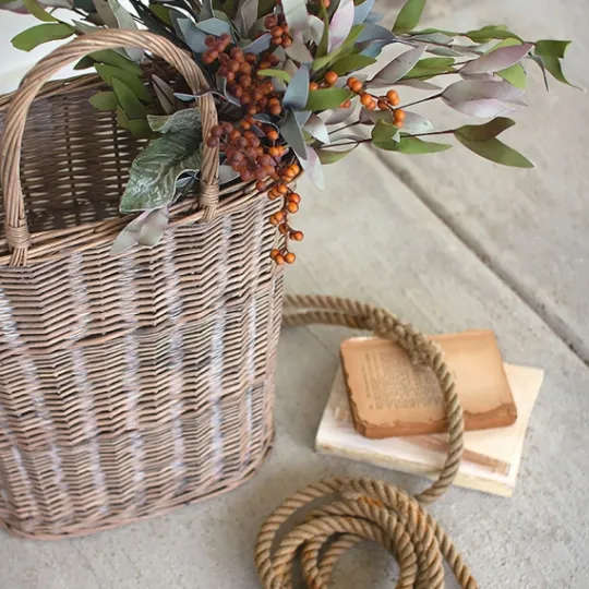Kirkland's Home Honey Wicker Tall Oval Baskets, Set Of 2- Baskets & Boxes