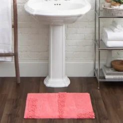Kirkland's Home Hot Asymmetrical Cotton Bath Mat, 45 In.- Bathroom Rugs