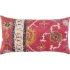 Kirkland's Home Hot Pink Vintage Rug Lumbar Pillow- Pillows